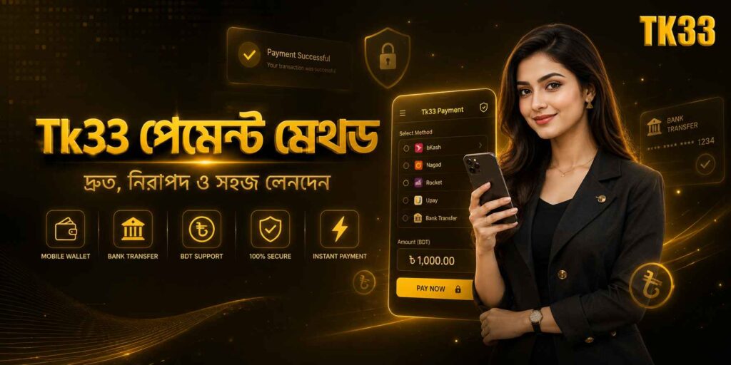 Tk33 পেমেন্ট মেথড