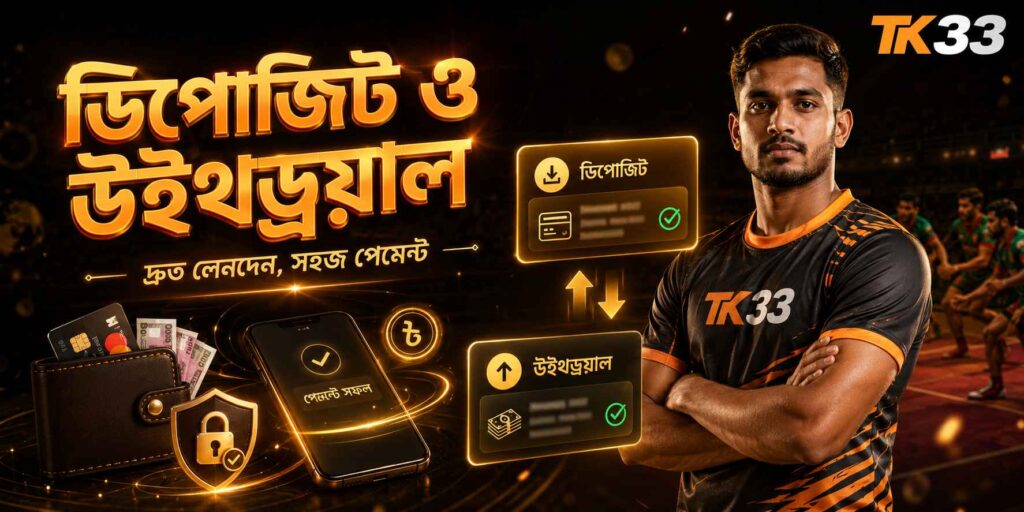Tk33 ডিপোজিট ও উইথড্রয়াল